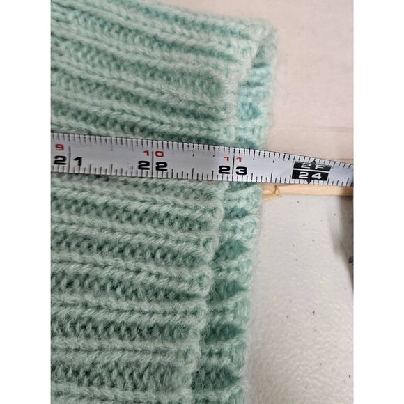 Majestic International Vintage 80's Wool Blend Blue Kitten Sweater Medium - Picture 9 of 9